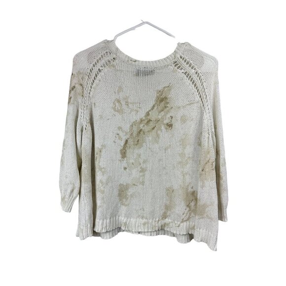 Wooden Ships Size XS Cotton Blend Tie Dyed Sweater Lightweight Loose Knit - Picture 2 of 7